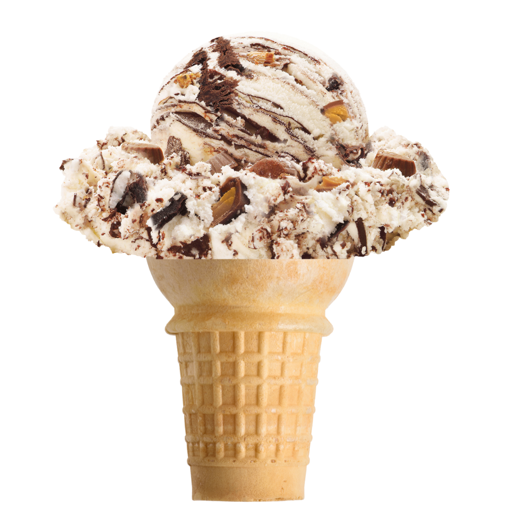 Moose Tracks Ice Cream Cone