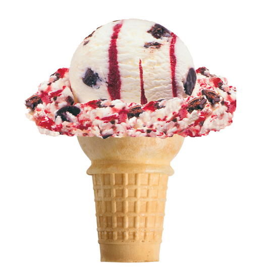 Raspberry Roadrunner Ice Cream Cone