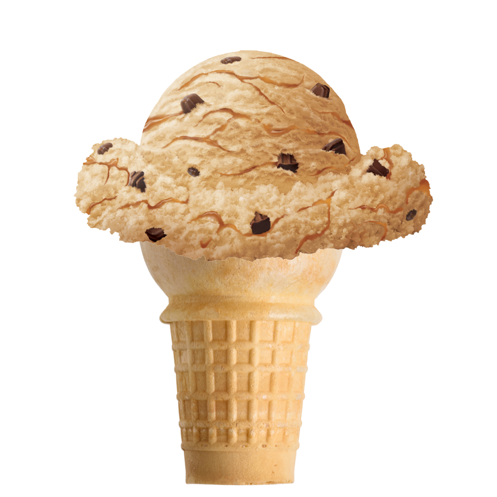 Salty Caramel Truffle Ice Cream Cone