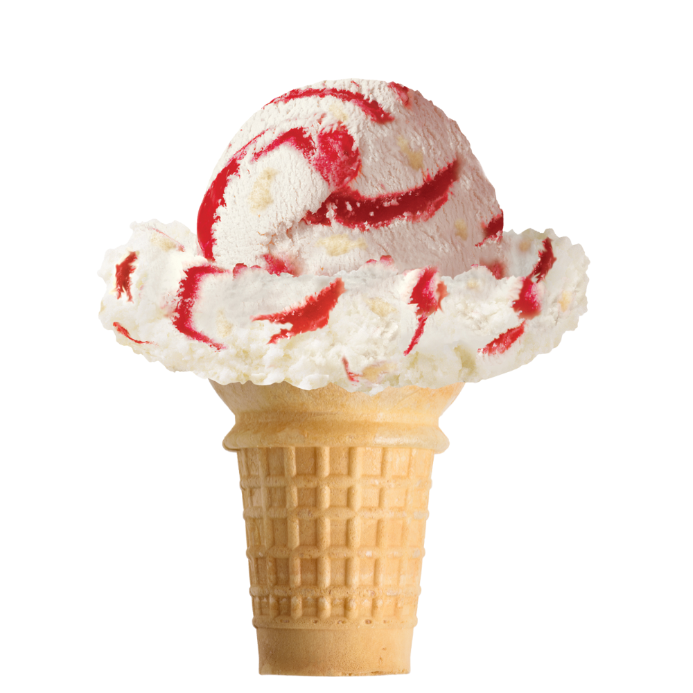 Strawberry Cheesecake Ice Cream Cone